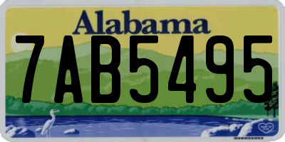 AL license plate 7AB5495