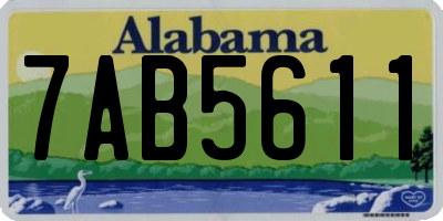 AL license plate 7AB5611