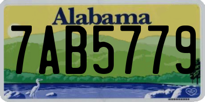 AL license plate 7AB5779