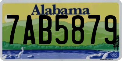 AL license plate 7AB5879