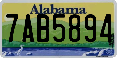 AL license plate 7AB5894