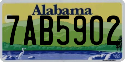 AL license plate 7AB5902