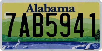 AL license plate 7AB5941