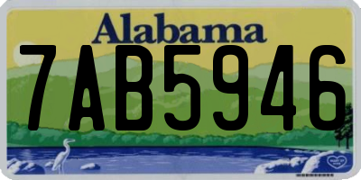 AL license plate 7AB5946