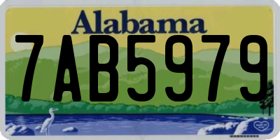 AL license plate 7AB5979