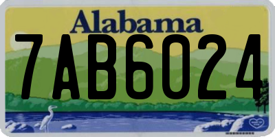 AL license plate 7AB6024