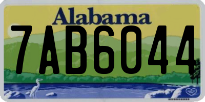 AL license plate 7AB6044