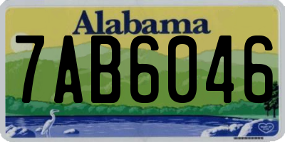AL license plate 7AB6046