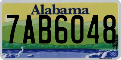 AL license plate 7AB6048