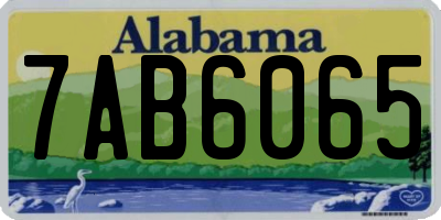 AL license plate 7AB6065