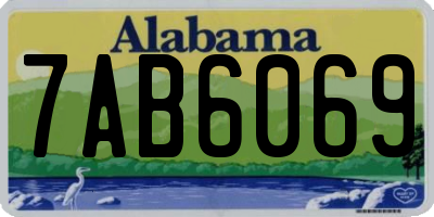 AL license plate 7AB6069
