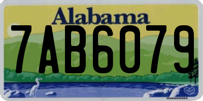 AL license plate 7AB6079
