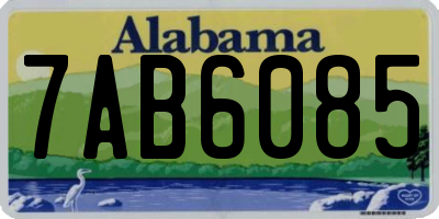 AL license plate 7AB6085