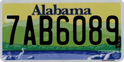 AL license plate 7AB6089