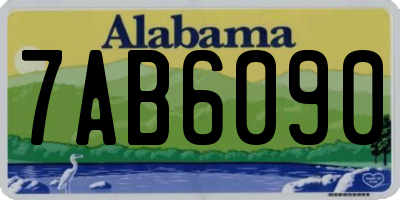 AL license plate 7AB6090
