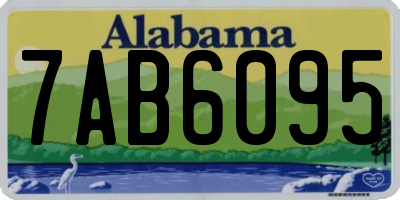 AL license plate 7AB6095