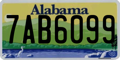 AL license plate 7AB6099