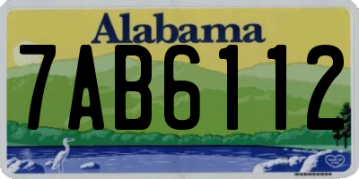 AL license plate 7AB6112