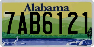 AL license plate 7AB6121