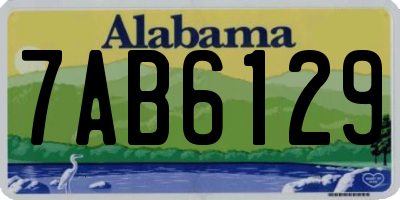 AL license plate 7AB6129