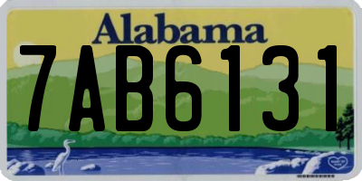 AL license plate 7AB6131