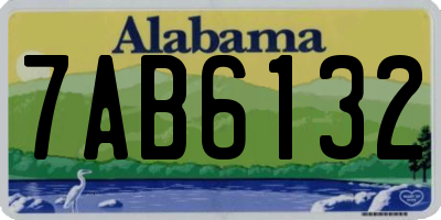 AL license plate 7AB6132