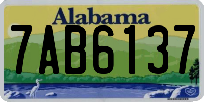 AL license plate 7AB6137
