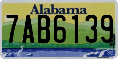 AL license plate 7AB6139