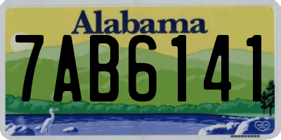 AL license plate 7AB6141