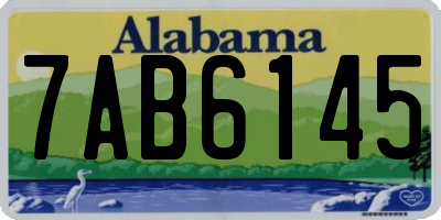 AL license plate 7AB6145