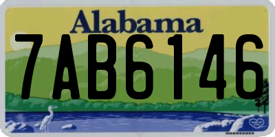 AL license plate 7AB6146