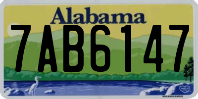 AL license plate 7AB6147