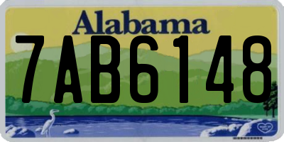 AL license plate 7AB6148