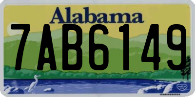 AL license plate 7AB6149