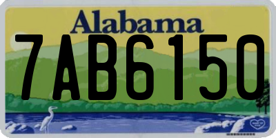 AL license plate 7AB6150