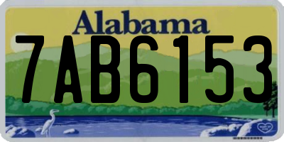 AL license plate 7AB6153