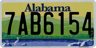 AL license plate 7AB6154
