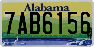 AL license plate 7AB6156