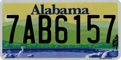AL license plate 7AB6157
