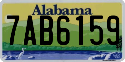 AL license plate 7AB6159
