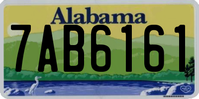 AL license plate 7AB6161