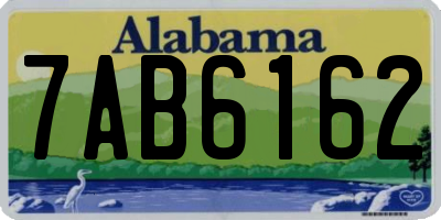 AL license plate 7AB6162