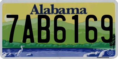 AL license plate 7AB6169