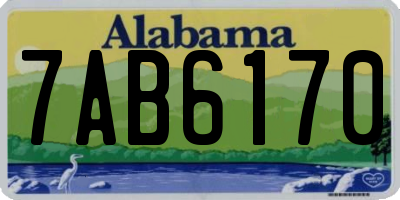 AL license plate 7AB6170