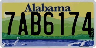 AL license plate 7AB6174