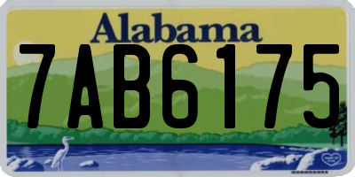 AL license plate 7AB6175