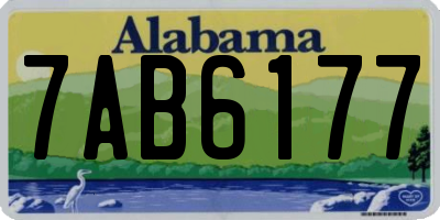 AL license plate 7AB6177