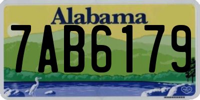 AL license plate 7AB6179