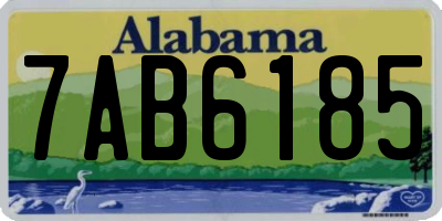 AL license plate 7AB6185
