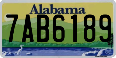 AL license plate 7AB6189